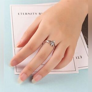 NEW! Turtle Ring Creative Cute Silver Tone New Gift Bag Inc Size 6